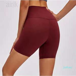 Fashion-yoga short Doorlopende hoge taille Dames Yoga Shorts Effen Sport Gym Wear Rijbroek leggings Elastiek Fitness Lady Yoga Short