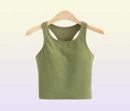 модная футболка для йоги отлив сексуальный женский жилет майка спортивный топ для фитнеса бег тренажерный зал бег трусцой майка Yogaworld1168810