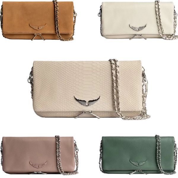 Mode Zadig Voltaire Cuir Véritable Hobo Designer Portefeuilles fourre-tout Pochette Rock Swing Your Wings Womens cross body travel bags men Shoulder bag lady hand bag clutch