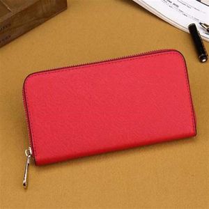 Moda Zip Around Women Purse PU Leather Long Wallets para Lady Travel Card Case Holder Classic Wallet High Quality231b