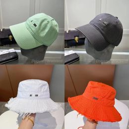 Fashionabie hoge kwaliteit bob cap baseball cap designer bucket hat voor heren dames gerafelde pet blending caps modieuze vissershoed verstelbaar