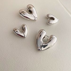 Modieuze 925 sterling zilveren liefde oorbellen kroonluchter stereo vorm zoete eenvoudige mode veelzijdige sieraden accessoires