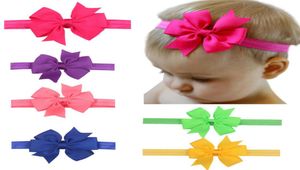 À la mode Big Bow bébé bandeaux rubans pour filles infantile élastique cheveux accessoires enfants bandeaux princesse coiffure 20 couleurs5785410