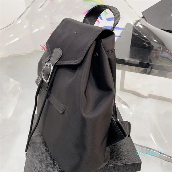 Mochila negra de moda, mochilas de diseño con bolsa impermeable para escuela de viaje, adecuada para hombres y mujeres, mochila negra