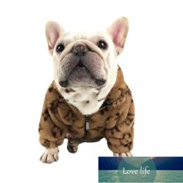 Marque à la mode Top qualité hiver animaux chien vêtements Uppies mode printemps et automne imprimé léopard veste épaissie Teddy Schnauzer vêtements pour animaux de compagnie bouledogue