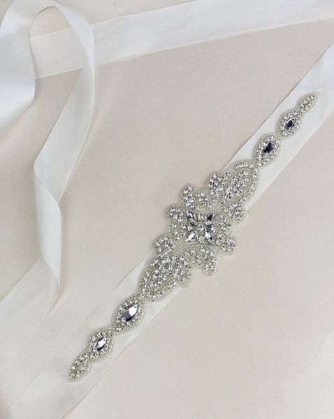 Cinturón nupcial de moda Diamante de imitación de boda Fajas de princesa de imitación Vestido de dama de honor de flores Accesorios de boda Ribbo6331319 multicolor