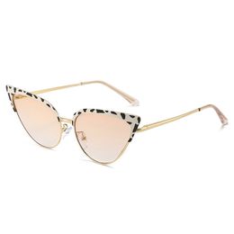 Gafas de sol de ojo de gato a la moda para hombres y mujeres, gafas de sol de Color océano para mujer, gafas de sol de verano para turismo al aire libre