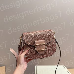 Modieuze ketting-glitterontwerp mini-zadeltas schoudertas kleine portemonnee Crossbodytassen voor dames luxe handtas voor dames Luxe tas met ritssluiting