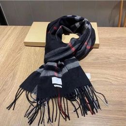 Модный классический шарф в клетку. 100% кашемировый шарф с кисточками, только высококачественный дизайнерский шарф Sha