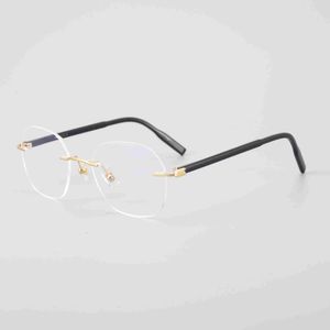 Monture de lunettes optiques à la mode, classique, simple, décontractée, myope et sans cadre