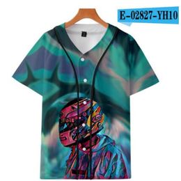 Modieuze Aangepaste Baseball Jerseys Casual 3D Mannen Dunne Baseball Shirts Comfortabele Train Jersey 029