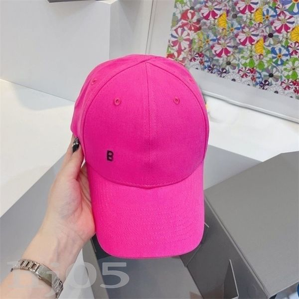 Moda b gorra de diseñador ocio deporte gorras de béisbol verano sol proteger casquette carta bordado regalo del día de san valentín sombrero de lujo tamaño ajustable PJ054 C23