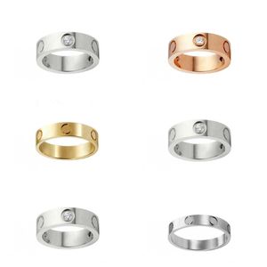 Modieuze designerringen populair titanium staal met diamanten vintage dame ring verlovingspaarliefhebber vergulde gouden ringen voor vrouwen bruiloft zh218 b4