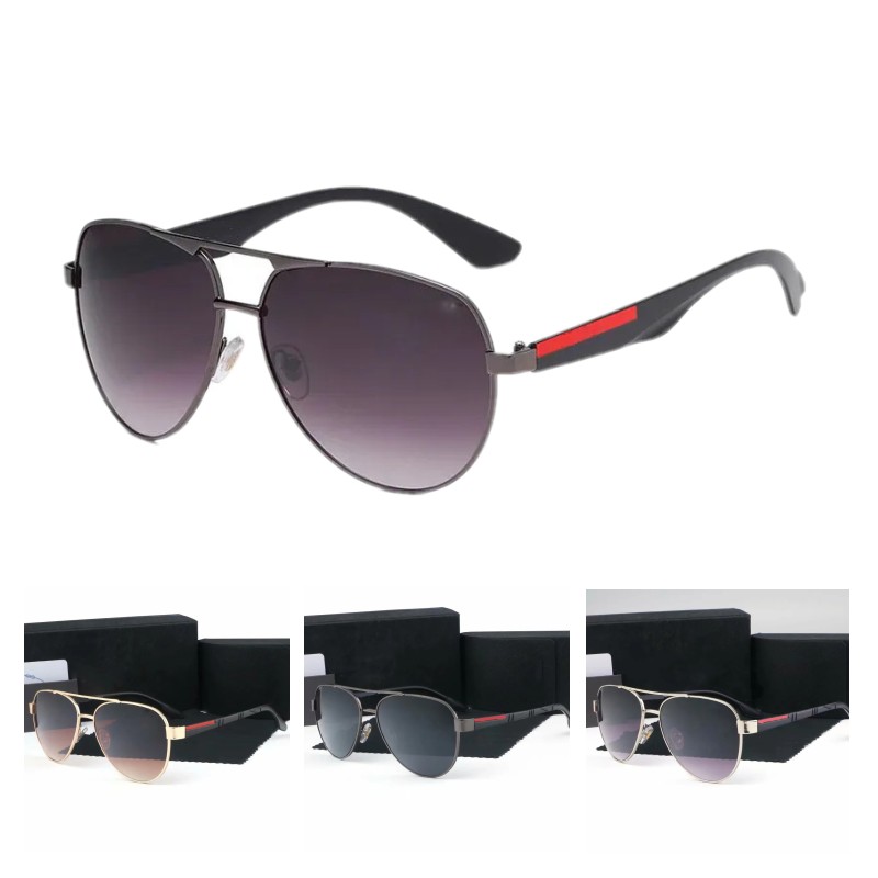 Designer di design alla moda occhiali da sole maschili occhiali da sole da sole per donna leopardo sottile gradiente di caduta primaverili adumbrali occhiali in metallo rotondo per occhiali ottici formale FAF014 C4