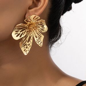 Modieuze overdreven luxe witte bloem oorbellen voor vrouwelijke sieraden accessoires bal feestjurk Dange oorbellen