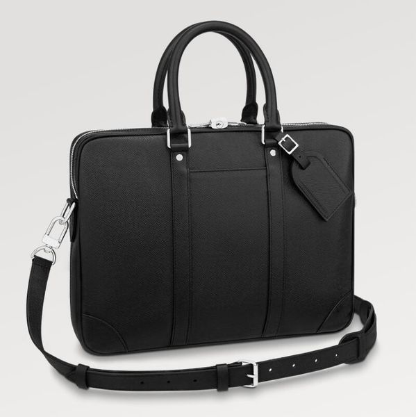 Sac fonctionnel à la mode pour hommes, porte-documents avec Logo classique, Design en cuir, sac pour ordinateur portable de 13 pouces