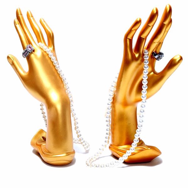 ¡Envío gratis! Maniquí de mano dorado a la moda, maniquí de alta calidad a la venta