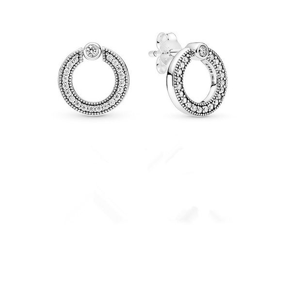 Pendientes de plata de ley 925 de alta gama, joyería de lujo de diseñador, nuevos pendientes circulares de doble cara, oro rosa en forma de U, regalo de temperamento para mujer