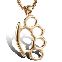 Pendentif tigre en acier de Style Hop de créateur de Hip à la mode avec chaîne en acier inoxydable de boxe personnalisée à la mode pour hommes et femmes UARV