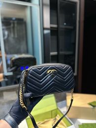 Modieuze luxe cameratas nieuwe designertassen geborduurd hart enkele schoudertassen prachtige diagonale kruis damestas trendy zwarte handtas
