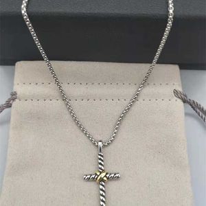 Modieuze Mannen Jesus Cross Ketting Vergulde X Hanger Hip Hop Designer Kettingen voor Sieraden Party Anniversary Gift Groothandel