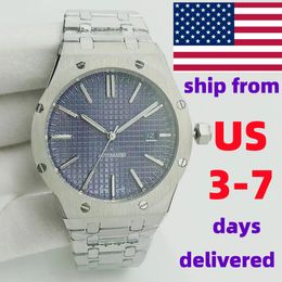 Fashionable men's fully automatic mechanical watch 41 mm all stainless steel sliding chain swimming watch sapphire luminous watch U1