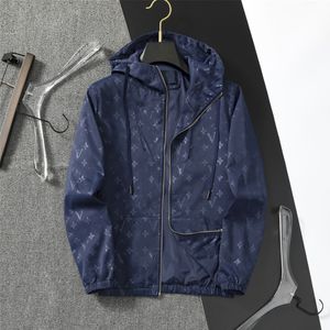 Veste masculine à la mode concepteur à capuche à capuche à veste étanche à veste imperméable imprimerie classique de baseball mince sweat-shirt à la fermeture à glissière