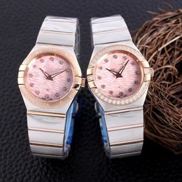 Modieuze heren- en dameshorloges, luxe saffier dames diamant 28 mm automatisch mechanisch horloge constellation designer horloge 38 mm herenhorloge luxe horloge