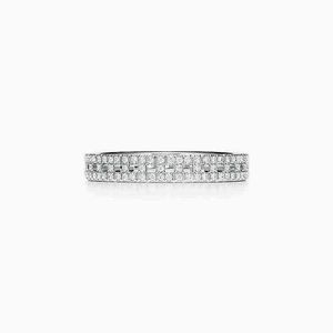 À la mode nouveau concepteur lumière luxe femmes bijoux en argent bague pleine diamant incrusté bague G220507