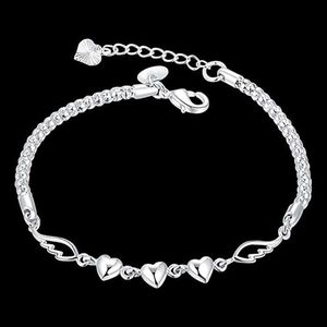 Modieuze nieuwe sieraden populaire perzik hart engelenvleugels eenvoudige armband