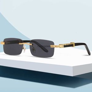 Nouvelles lunettes de soleil à la mode pour femmes cartes à la maison sans cadrerse de plaque carrée des jambes de printemps pour hommes