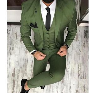 Moda Un botón Padrinos de boda Muesca Solapa Novio Esmoquin Hombres Trajes Boda / Baile de graduación / Cena Best Man Blazer (chaqueta + pantalones + corbata + chaleco) A132