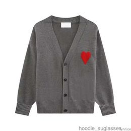 Paris de créateur de Paris à la mode Amis de Coeur Macaron Love Jacquard Cardigan pour hommes et femmes Top B7MVX