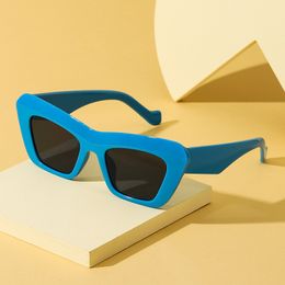 Lunettes de soleil à la mode, yeux de chat à la mode, lunettes de soleil résistantes aux UV, personnalité féminine Slect Street Photo Sunglasses