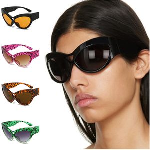 Modieuze zonnebrillen vrouwen katten oog zonnebrillen hartontwerp adumbrale anti-uv bril bril oversized frame-sierlijk