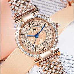 Modieus horloge, hot selling, met diamant ingelegd quartzhorloge, eenvoudig en modieus geschenk van de fabrikant van dameshorloges