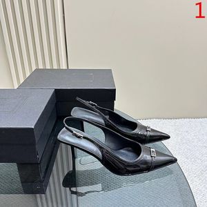 Sandales d'été pointues à talons hauts pour femmes à la mode Créateurs de luxe Tenue formelle sexy populaire Tempérament élégant Chaussures de bureau. Tailles 35-40 avec boîte