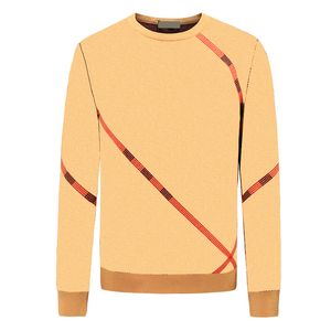 Mens Fashion Sweaters Classic Horse Pattern Pullovers British Style Casual Sweater met Stripe Afdrukken 2021 Herfst