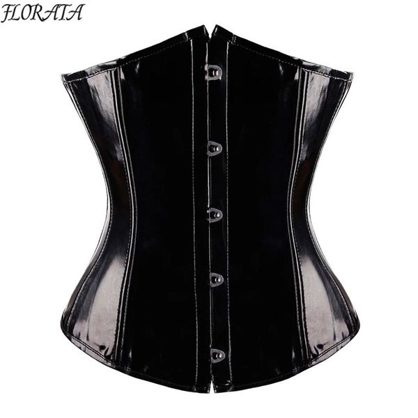 CORSET TIRTÉ FORMÉE LIngerie Sexy Corset serré et corset serré Façon de poids PVC Lingerie Traine Top Sampunk 240430