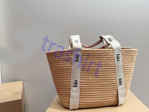 Sac à main de voyage luxueux de styliste pour femmes, sac de plage tissé, panier de shopping, sac à bandoulière style vacances