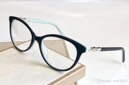 fashional bleu tf2134 cadre de lunettes élégant pour femmes 5217140 temple décoré de diamants artificiels pour lunettes de prescription étui complet 9800152