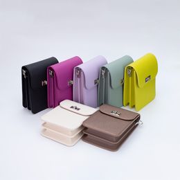 Fashionale New Sliver Bag Mini Moned Wallet Seart Phone Mobile Fashion Casual Fashion Nice Purse Crossbody Bag para Damas