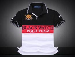 Fashiondiscouted Poloshirt Men Men à manches courtes T-shirt Brand Polo Men Dropship pas cher qualité Black Watch Polo Team 7739536