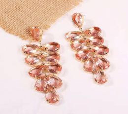 Boucles d'oreilles en peluche fashionemstone pour les femmes de luxe Bling Diamond Sangling Oreing Mouring Engagement Party Love GIF5066176