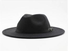 Fashion Imitation Woollen Women Men Ladies Fedoras Top Jazz Hat European American Round Caps Bowler Hats3472669