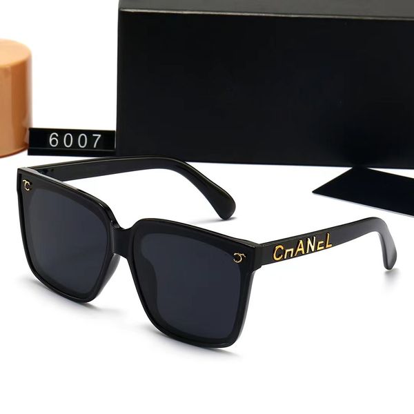 Fashions Diseñador Gafas de sol Mujeres de lujo Gafas de sol de gafas de marco completo Alphabeto unisex gafas de conducción de conducción al aire libre gafas playa lentes de sol 6 colores