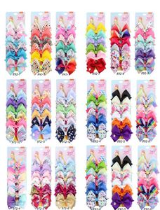 Fashions INS Accesorios para el cabello para niñas y niños 5 pulgadas 6 piezas Juego de lotes Pasadores de sirena 26 estilos Jojo Siwa Princess Ribbon Sticks Hairclip8034843