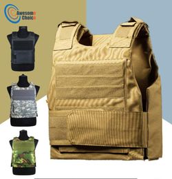 Vestible táctico antiStab de guardia de seguridad con dos chalecos de caza en miniatura de placa de espuma correas de hombro ajustables17779831