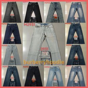 FashionsstraightLeg 18SS Nouveau True Elastic Mens Robin Rock Revival Jeans Crystal Studs Denim Pantal