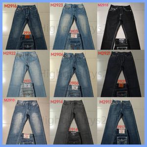 Fashionstraightleg Pants 18SS Nouveau True Elastic Jeans Hommes Robin Rock Revival Jeans Crystal Studs Denim Pantalon Designer Pantalon M606287377